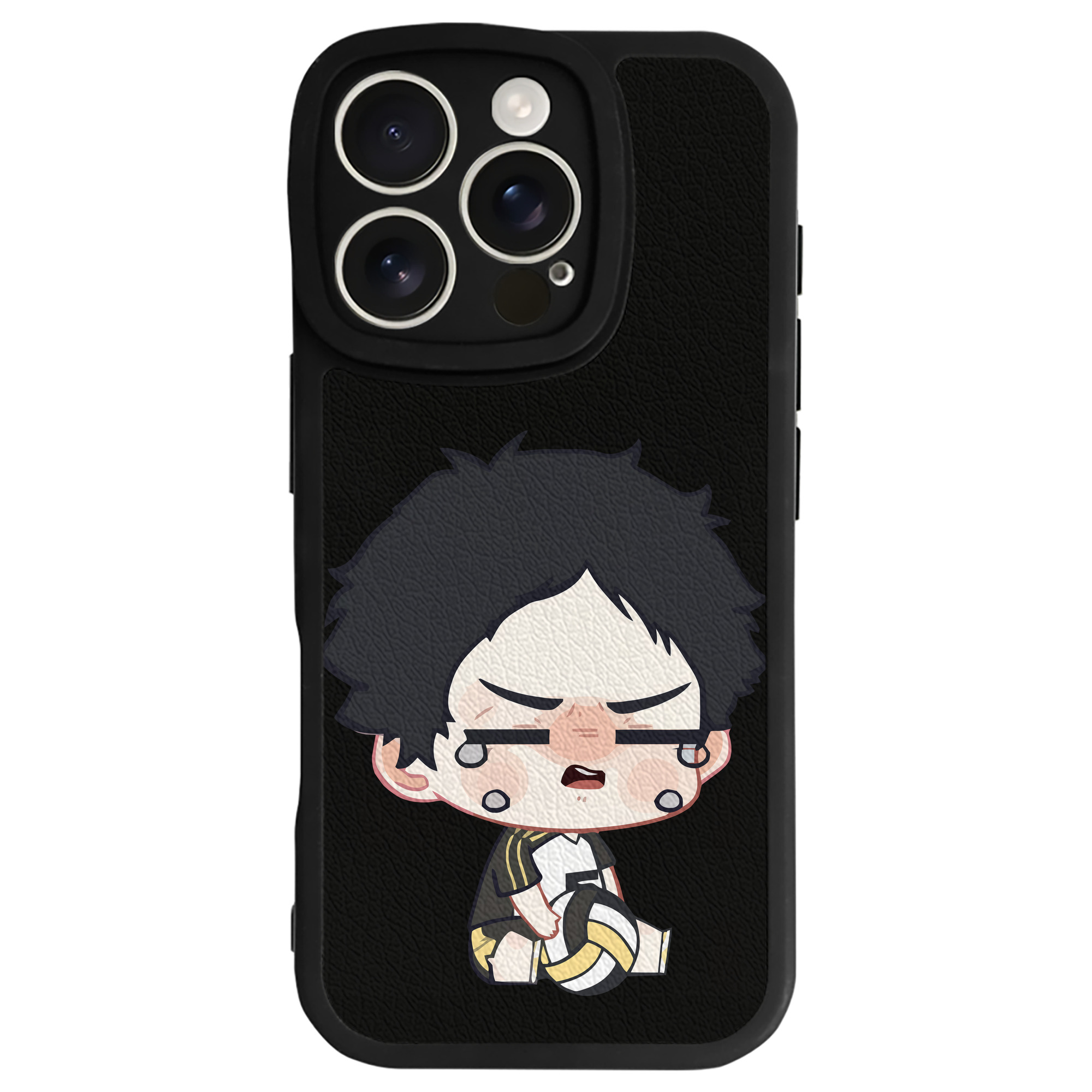（画像用） ハイキュー!! Haikyu!! 【iPhone 16シリーズ対応】シリコンスマホケース（レザー調） 材質：シリコン